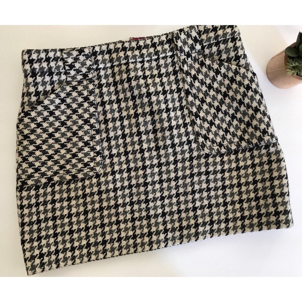 J. Crew Houndstooth Pencil Skirt